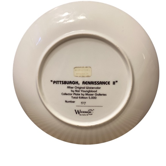 Pittsburgh Renaissance Collector Plate by Nat Youngblood EUC - Picture 7 of 8